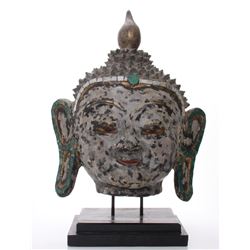 Huge hand painted mixed medium Hindu God bust
