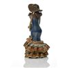 Image 4 : Glazed Ceramic Figure Of A Woman Holding A Bo