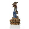 Image 7 : Glazed Ceramic Figure Of A Woman Holding A Bo