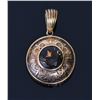 Image 1 : Early Victorian Smokey Quartz Circular Pendan