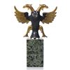 Image 1 : Two Toned Patina Bronze Double Headed Phoenix