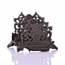 Antique Brass Multi Level Letter Holder.  Est