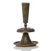 Image 2 : Bronze Candlestick, India. Exquisite Floral D