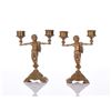Image 1 : Two Antique Bronze Candlestick Candle Holders