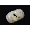 Image 1 : Chinese White Jade Carved Jaguar Toggle.  Est