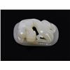 Image 4 : Chinese White Jade Carved Jaguar Toggle.  Est