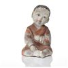 Image 1 : Japanese Polychrome Ceramic Child.   Estimate