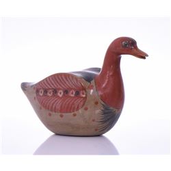 Hand painted ceramic duck, Mexico.  Estimated