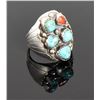 Image 1 : BAH, Native American Blue Turquoise And Red C