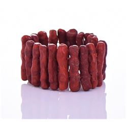 Vintage Red Coral Bracelet.  Estimated more t
