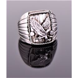 S. Ray, Native American Soaring Eagle Sterlin