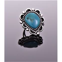 OYU, Native American Blue Turquoise Sterling