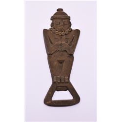 Rare Vintage Handmade Native American Brass B