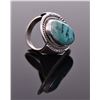 Image 2 : P, Navajo Blue Turquoise Sterling Silver Rope