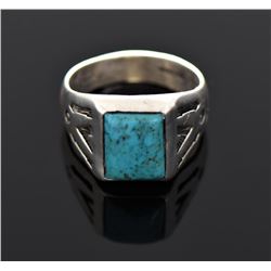 WH, Navajo South West Turquoise Sterling Silv