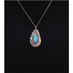 Effie Calavaza, Zuni Turquoise Sterling Silve
