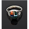 Image 1 : Vintage Zuni Multi Color Stone Sterling Silve