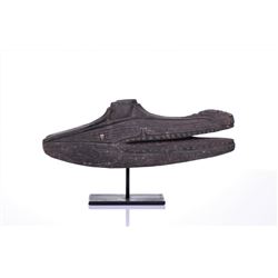 Oceanic Sepik River Wood Crocodile Canoe Prow