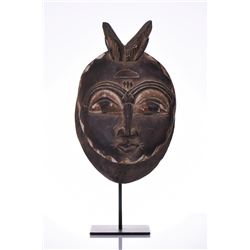 African Baule Wood Mask, Ivory Coast. Legend