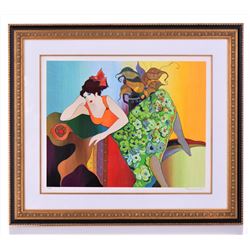 Itzchak Tarkay, "Ruby In Green", 2005, #353/4