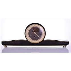 Vintage Bucherer Mantel Wood Clock With Origi