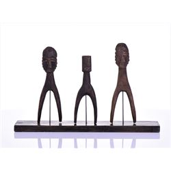 Three Baule Catapults (Slingshots), Ivory Coa