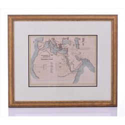 Descendants of Noah Ca. 1850 Rare Copper Plat