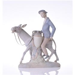 J. Puche Signed Porcelain Figural Of Man Ridi