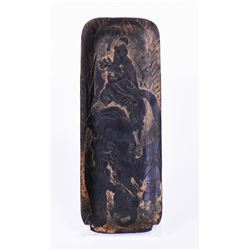 Antique Turkish Black Lacquered And Gold Gilt