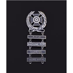 World War II Sterling Silver Expert Marksmans