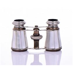 Antique French Mother Of Pearl Opera Glasses,