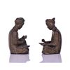 Image 2 : Mid-Century Bronzed Plaster Asian Seated Scho