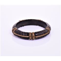Vintage Horn And Brass Bangle.  Estimated mor