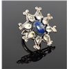 Image 1 : Persian Lapis Lazuli Starburst Ring With Whit