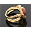 Image 2 : Cordova Snake Ring, Brown Goldstone With Gold
