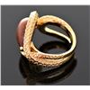 Image 5 : Cordova Snake Ring, Brown Goldstone With Gold