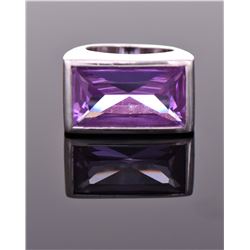 Vintage Amethyst Sterling Silver Ring. Ring S