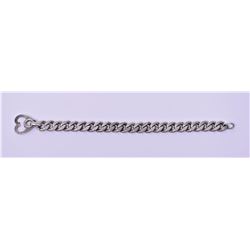 Vintage Sterling Silver Cuban Link Bracelet W