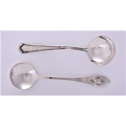 Two Vintage Sterling Silver Spoons. Weight 1.
