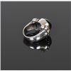 Image 2 : Vintage Onyx Sterling Silver Ring with 14k Go