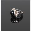 Image 4 : Vintage Onyx Sterling Silver Ring with 14k Go