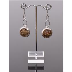 Designer ALXN Sterling Silver Earrings With R