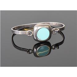 Turquoise 925 Sterling Silver Bracelet.  Esti