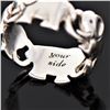 Image 5 : Two Sterling Silver Elephant Friendship Rings