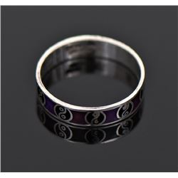 Sugalite Sterling Silver Ban, Mexico. Ring Si