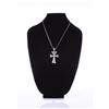 Image 2 : Sterling Silver Cross Pendant And Chain. Stam