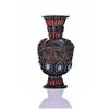 Image 3 : Tibetan Vase Decorated/Inlaid With Turquoise,
