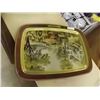 Image 1 : VINTAGE TIN TRY - HARVEST TIME - CURRIER & IVES