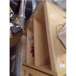 MAPLE SHELF UNIT ON WHEELS - 3 TIER