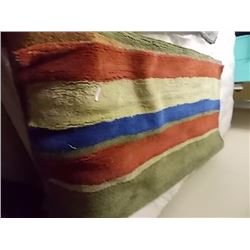 AREA CARPET - CONTEMPORARY STRIPED DESIGN - APPROX. 5 X 7'